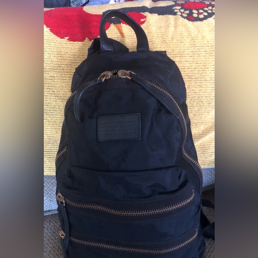 Marc Jacobs Black Nylon Backpack Bag
